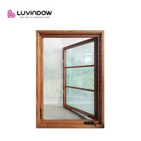 Ventanas Abatibles de Madera Revestida de Aluminio Templado con Aislamiento Térmico Superior y Operación Manual sin Esfuerzo para Baños de Lujo