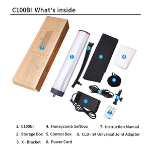 Afeft c100bi 100W Cán Vải Studio chụp ảnh Ánh sáng 2700-6500k hộp đèn linh hoạt cho Youtube tiktok phát trực tiếp - Product Image 6
