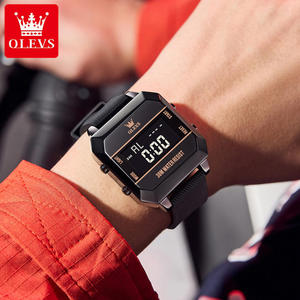   Nouvelle Arrivée 1103 Montres Numériques pour Hommes, Étanche 3ATM, Montre de Sport Tendance, Double Fuseau Horaire, Montre-Bracelet Numérique Multifonctionnelle - Product Image 6