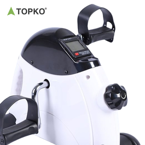 Vélo d'exercice TOPKO Mini Trainer, vélo d'exercice sous le bureau avec écran LCD, blanc - Product Image 5