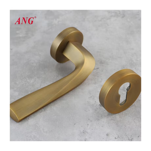 Poignée de porte de luxe en métal en alliage de zinc à tête carrée en option de haute qualité - Product Image 1