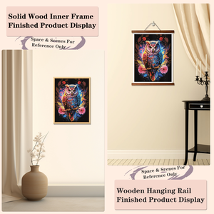 Kit de pintura de diamantes 5D DIY al por mayor, juego completo de búho, arte en lienzo, manualidades, decoración de pared para el hogar - Product Image 5