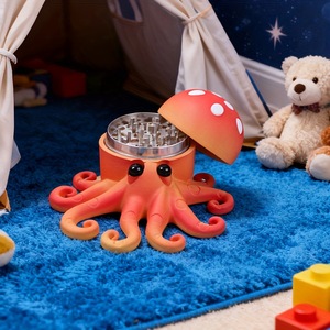 Jinlin Octopus Shape Zinc Alloy <b>Grinder</b> Creative Marine Animal Tobacco <b>Grinder</b> Large Size 100MM-3 - Product Image 4