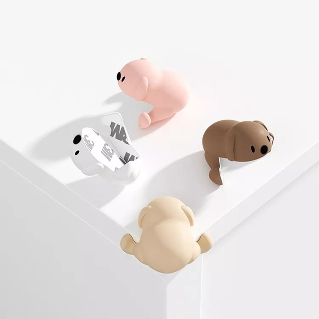 Baby Safety Furniture Corner Guards Soft Silicone Animal Anticollision Corner Protector Table Corner Edge Protection Cover