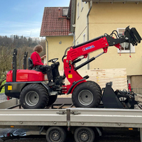 Rabattierter CE EPA Euro 5 Radlader mit Hydraulischer Hebevorrichtung, 4x4 Allradantrieb für Hofarbeit, Landwirtschaft und Obstgärten, mit Ersatzteilen