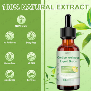 Venta al por mayor Cortisol Wellness Drop Vitamin Ashwagandha Root Extract Magnolia Bark Passion Flower Strengthen Immue System 60ml - Product Image 3