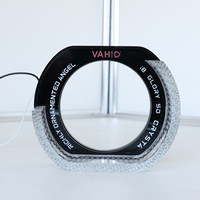 VAHID I8 Nouveau Cache de Phare LED Angel Eyes 3 Pouces en PC, Étanche CE IP67, Blanc Jaune, DC12-24V, Accessoires de Phare de Voiture
