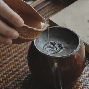 Bol à eau en forme de gourde Jian Shui, récipient de lavage pour thé, ustensile traditionnel chinois pour la préparation du thé, usage domestique - Product Image 1