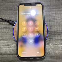 Chargeur sans fil en bambou naturel écologique 15W à charge rapide avec lumière LED et logo personnalisé – Cadeau d'entreprise
