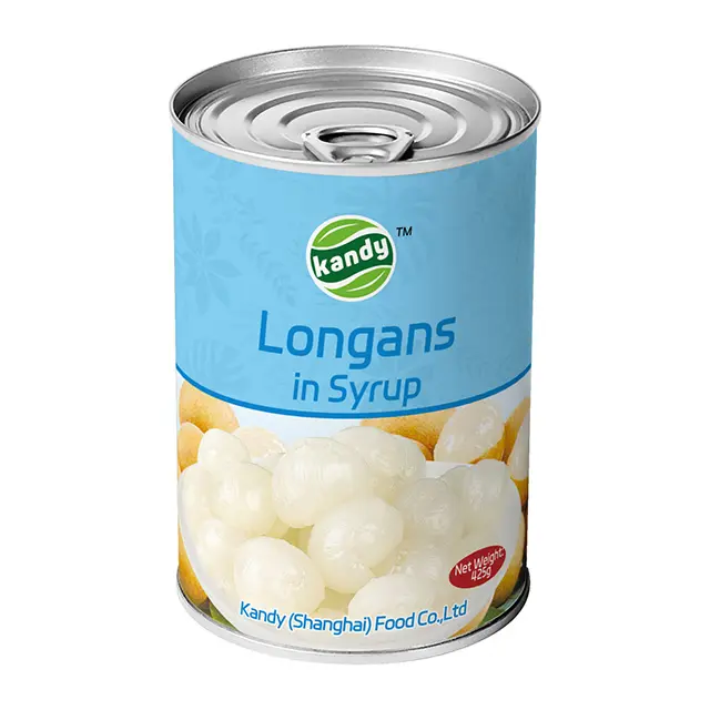 7113 # il contenitore di latta per alimenti in tre pezzi di vendita calda per alimenti in scatola Longans in sciroppo