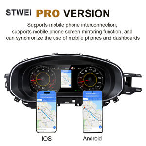 Stwei Écran LCD numérique 10,25 pouces pour Volkswagen Pq Jetta 2011-2014 Tableau de bord Compteur de vitesse CarPlay sans fil Android Auto - Product Image 5