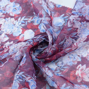 Polyester Ratti imprimé numérique floral personnalisé pour voile suisse japonais pour usage extérieur par les filles, les femmes soudanaises pour Toub Somali Dira - Product Image 2