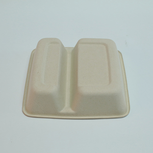 Platos <span class=keywords><strong>de</strong></span> Pulpa <span class=keywords><strong>de</strong></span> <span class=keywords><strong>Caña</strong></span> <span class=keywords><strong>de</strong></span> Azúcar Desechables, Ecológicos, Biodegradables y Sostenibles para Comida para Llevar - Product Image 1