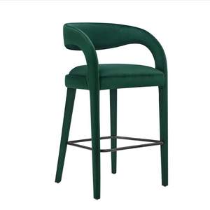 Silla de Bar Moderna Nicola de Tela Abierta, Taburete de Bar Ajustable para Interiores y Exteriores, Hogar, Restaurante, Comedor BC-021 - Product Image 1