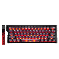 MADLIONS Mad Light 60 HE-Clavier de jeu en aluminium vintage à tige magnétique rouge évidée