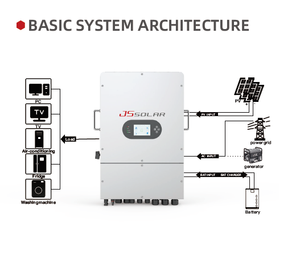 JS năng lượng mặt trời hiệu quả cao treo tường 6KW ba giai đoạn lai biến tần - Product Image 3