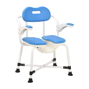 2024 Hot Sale manufacturer hospital portable folding antislip bath chair for bathing the elderly