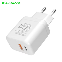 Chargeur mural PUJIMAX 20W à vente rapide, type C 5V/3A, adaptateur USB A de voyage pour téléphones, montres connectées, chargeur rapide portable mini