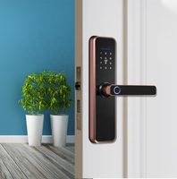 Alibaba Cloud Serrure intelligente étanche App Empreinte digitale Casier à bagages intelligent Serrure à poignée WIFI Télécommande tuya TT serrures intelligentes