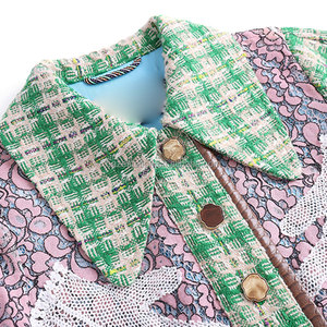 Abbigliamento <span class=keywords><strong>donna</strong></span> <span class=keywords><strong>Boutique</strong></span> di alta qualità OEM/ODM abito Premium in pizzo con paillettes ricamato Color-Block a vita alta - Product Image 3