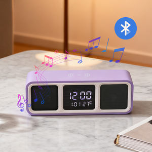 Nouveau cadeau d'entreprise numérique bois faire table <span class=keywords><strong>de</strong></span> <span class=keywords><strong>chevet</strong></span> intelligente électronique brandable bureau Fm <span class=keywords><strong>Radio</strong></span> Studio haut-parleur Led <span class=keywords><strong>réveil</strong></span> <span class=keywords><strong>lampe</strong></span> - Product Image 2