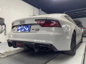 Bất <span class=keywords><strong>Carbon</strong></span> <span class=keywords><strong>Fiber</strong></span> Với LED Phía Sau Bumper <span class=keywords><strong>Diffuser</strong></span> Cho <span class=keywords><strong>A7</strong></span> 2016 Thể Thao - Product Image 5