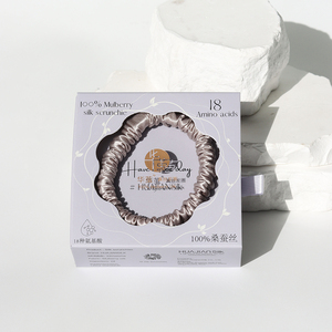 Customized 1cm 100% Mulberry Silk <strong>Hair</strong> Scrunchies <strong>Hair</strong> <strong>Ties</strong> Set High Quality Customized You Brand And Labels Packaging - Product Image 4