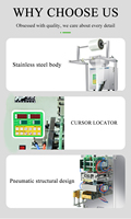 Machine à emballer automatique de grain de production élevée de sachet de cachetage de liquide de poudre quatre côtés