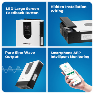 Onduleur solaire <span class=keywords><strong>hybride</strong></span> 12KW 48V à onde sinusoïdale pure MPPT 100V monophasé AC, solution énergétique domestique avec 10% de réduction, offre spéciale en Ukraine - Product Image 4