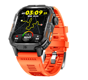นาฬิกาอัจฉริยะ GTH3 ระบบ Android รองรับมาตรฐานกันน้ำ IP68 หน้าจอ 2.01 นิ้ว พร้อม GPS ตรวจวัดอัตราการเต้นของหัวใจ แจ้งเตือนการออกกำลังกาย ไฟฉาย แบตเตอรี่ 540MAH - Product Image 1