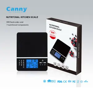 Canny Calculer Protéines Cholestérol Graisses Calories Cuisine Électronique Nutrition Balance Alimentaire Avec Calculatrice Nutritionnelle