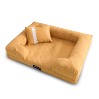 Cama para Mascotas Multiusos al por Mayor con Brazos, Cama Económica para Perros y Gatos de Fibra Sólida al por Mayor con Material de Fibra Sólida