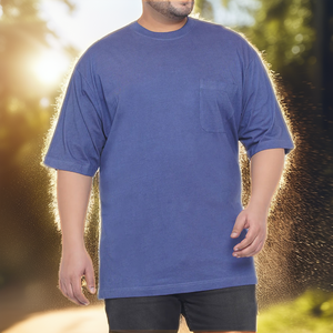 Heavy <b>Weight</b> 100% Cotton Knitted <b>Blank</b> Casual Men's T-shirts Eco-Friendly Plain Dyed Quick Dry Breathable Regular Fit Custom - Product Image 2