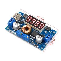 Module d'alimentation abaisseur de tension à courant constant XL4015 5A avec affichage LED de la tension et de la charge pour batterie au lithium