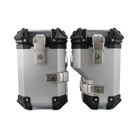Boîte latérale supérieure universelle en alliage d'aluminium pour moto anti-collision 38L pour le voyage