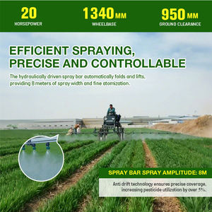 เครื่องพ่นยาแบบเคลื่อนที่ได้เองสำหรับการเกษตร <span class=keywords><strong>ถัง</strong></span>ขนาดใหญ่ 500 ลิตร พร้อมเครื่องยนต์เบนซิน สำหรับป้องกันพืชผลทางการเกษตร - Product Image 3