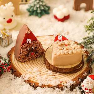 Santa Claus Mousse Cake Scented <b>Candle</b> Creative Aroma <b>Candle</b> Indoor Christmas Decor Colorful Gift Scent <b>Candle</b> - Product Image 2