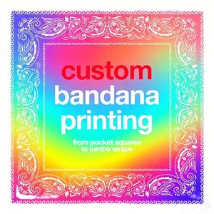 Wholesale <b>Cheap</b> Custom Paisley Bandana Double Sided Printed Headwear Custom Bandana Promotional Gift Supply Items Global - Product Image 1