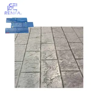 Poliuretano Artificial pedra textura impressão estampada Concrete Mold Floor Mats cimento impressão Concrete Stamp Moldes