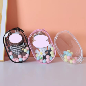 Sac de rangement <span class=keywords><strong>transparent</strong></span> pour poupée de 17 cm avec porte-clés, étui mystère en PVC pour poupée Labubu, sac de rangement pour cadeau - Product Image 5