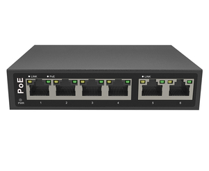Ultra-Powerful 6-Port Fast <b>Ethernet</b> PoE <b>Switch</b> | 90W Per Port, High-Power PoE++ - Product Image 1