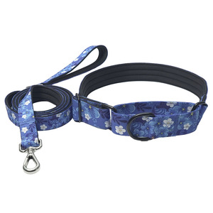 Heat Transfer Dog Collar Custom Pattern Advanced Sense Neck Collar <b>Explosion</b>-proof Punch Training Dog Supplies Collar Towing Set - Product Image 5