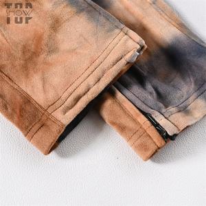 Jogging en velours personnalisé pour homme, vente en gros, poche arrière, coton de haute qualité, tie-dye - Product Image 6