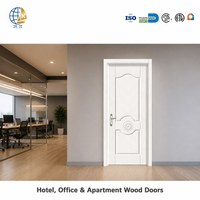 Porte intérieure moderne en bois massif avec panneaux sculptés sur mesure, étanche, insonorisée, taille personnalisable pour chambre, hôpital, salon