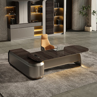 Meubles de bureau modernes simples et luxueux, bureau de direction en panneaux de bois, adapté au bureau à domicile, à l'hôtel, pour le patron