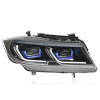 Phare Avant Style Automobile pour BMW E90, Lentille de Projecteur de Phare à LED 2004-2009 E91, Phares Série 3 316i 320i 325i DRL