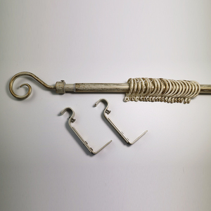 Tringles à rideaux et ensembles de draperies modernes en métal à prix abordable avec embouts torsadés en forme de <span class=keywords><strong>cage</strong></span> pour fenêtres - Product Image 3