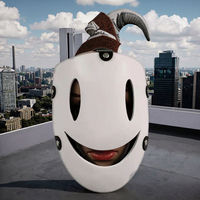 Oikawa Tenkuu Shinpan Masque de cosplay Masque de sniper de grande hauteur avec sourire blanc en résine pour Halloween Party Other Occasions