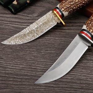 Cuchillo Bowie EDC para exteriores con mango de plástico imitación hueso, OEM personalizable, DIY, multifuncional, hoja de acero inoxidable 3CR13 con punta de gota - Product Image 3