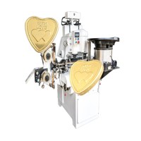 Machine d'emballage automatique de chocolat en feuille d'or en forme de cœur à grande vitesse, personnalisable